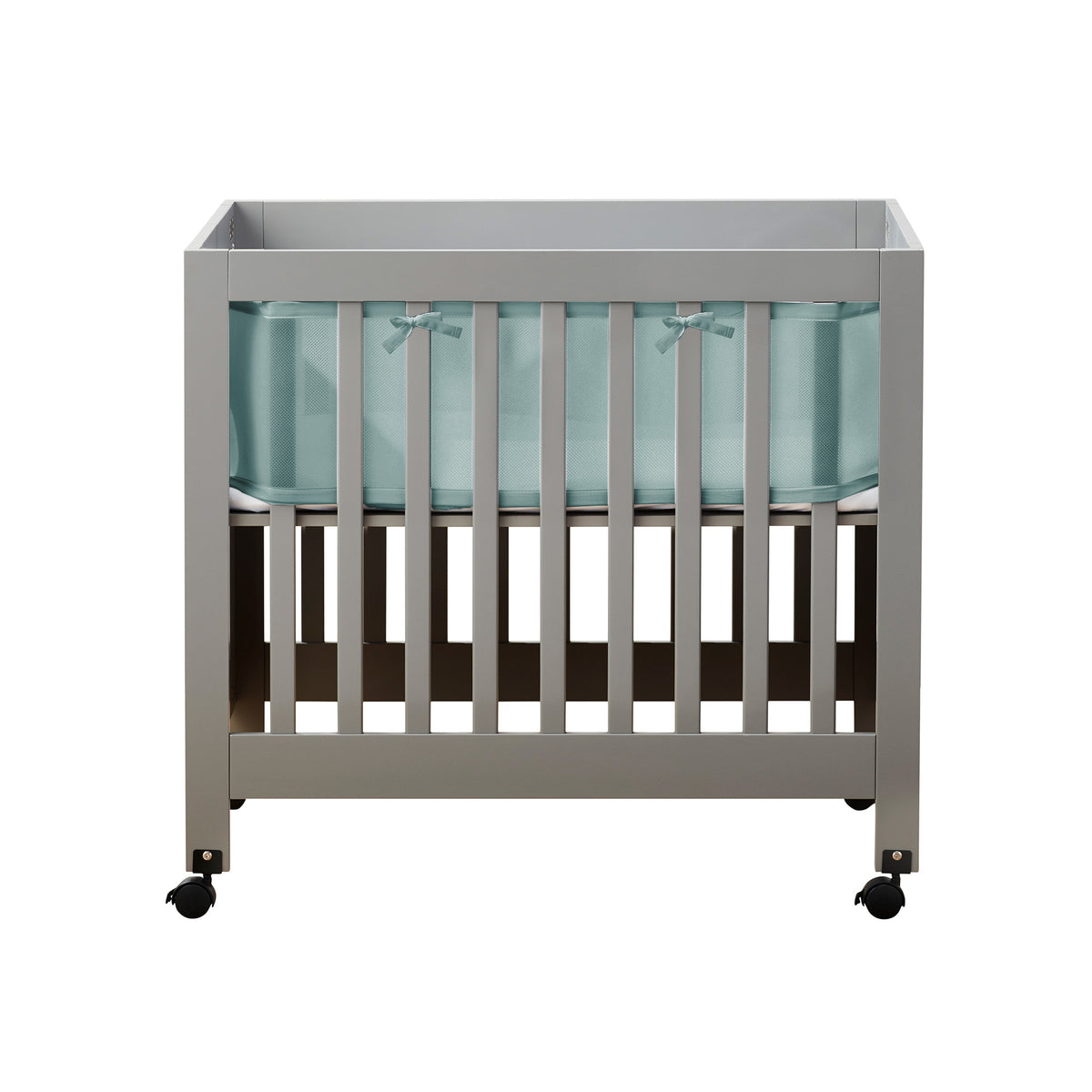 Green mini crib online