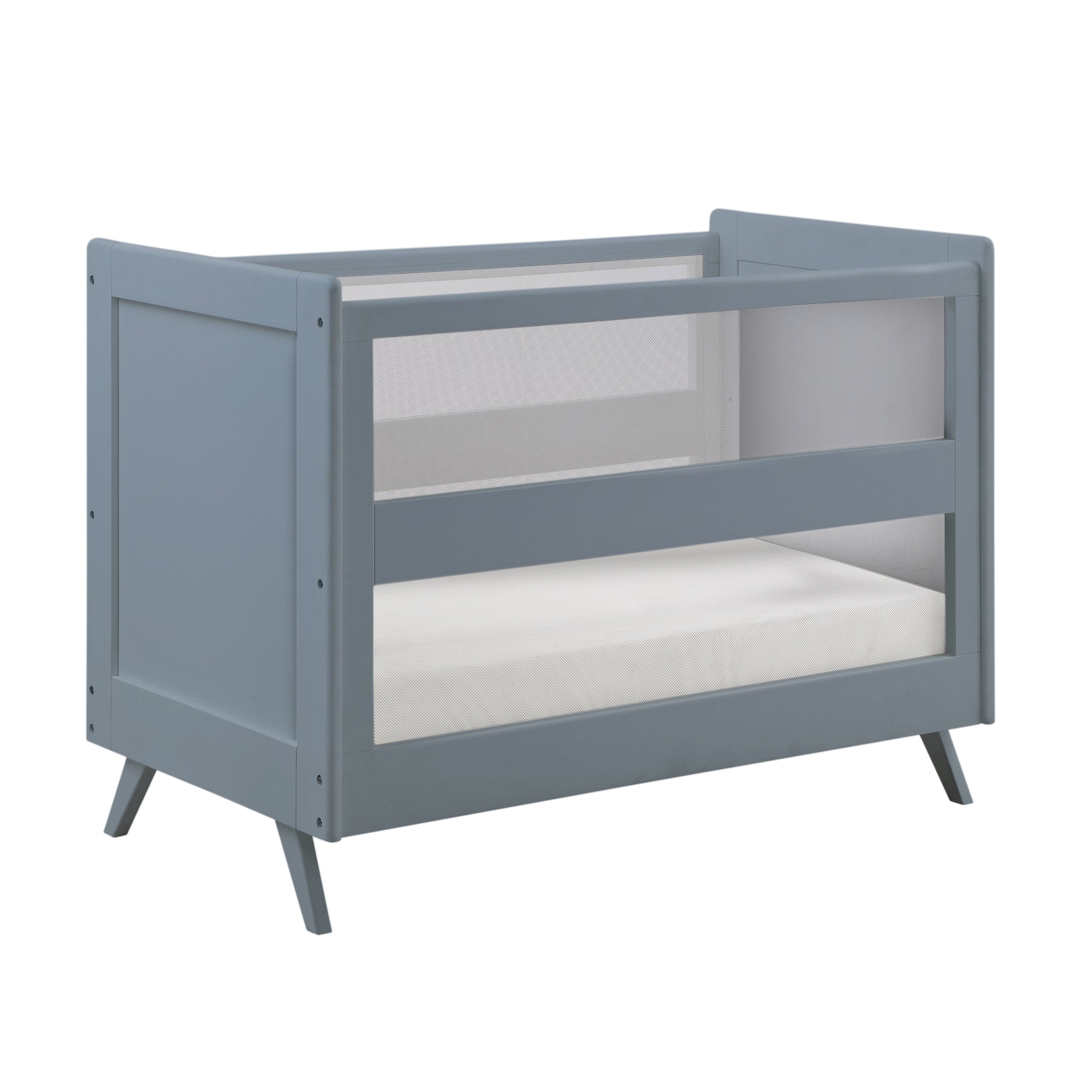 Breathable™ Mesh 3-in-1 Convertible Crib — Steel Gray — Greenguard