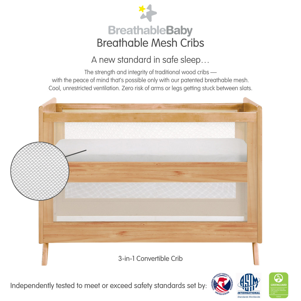3-in-1 Convertible Cribs – BreathableBaby