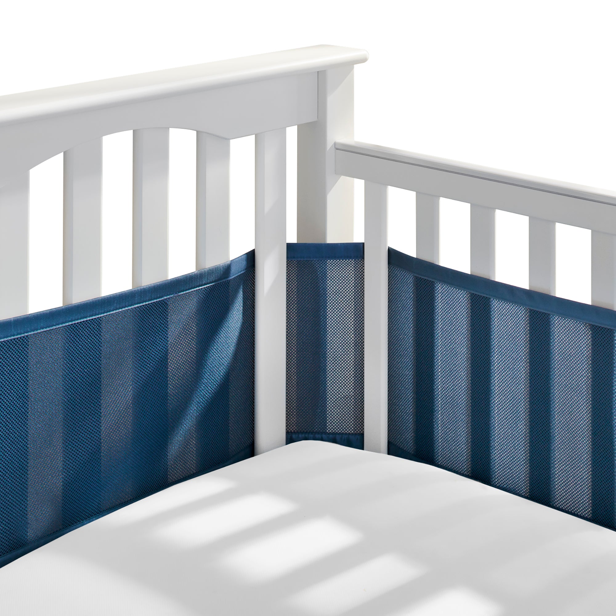 Breathable™ Mesh Liner for Full-Size Cribs, Classic 3mm Mesh, Navy (Si ...