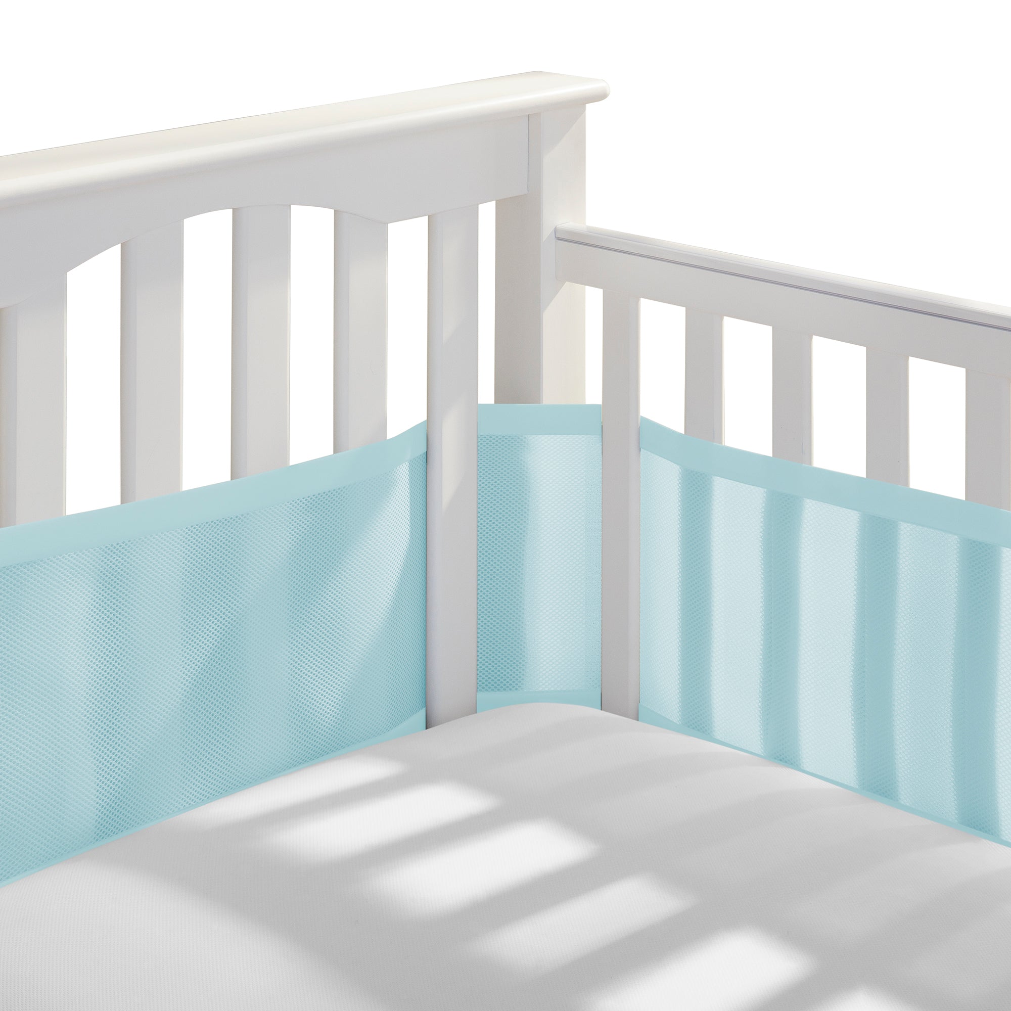 Breathable™ Mesh Liner for Full-Size Cribs, Classic 3mm Mesh, Blue